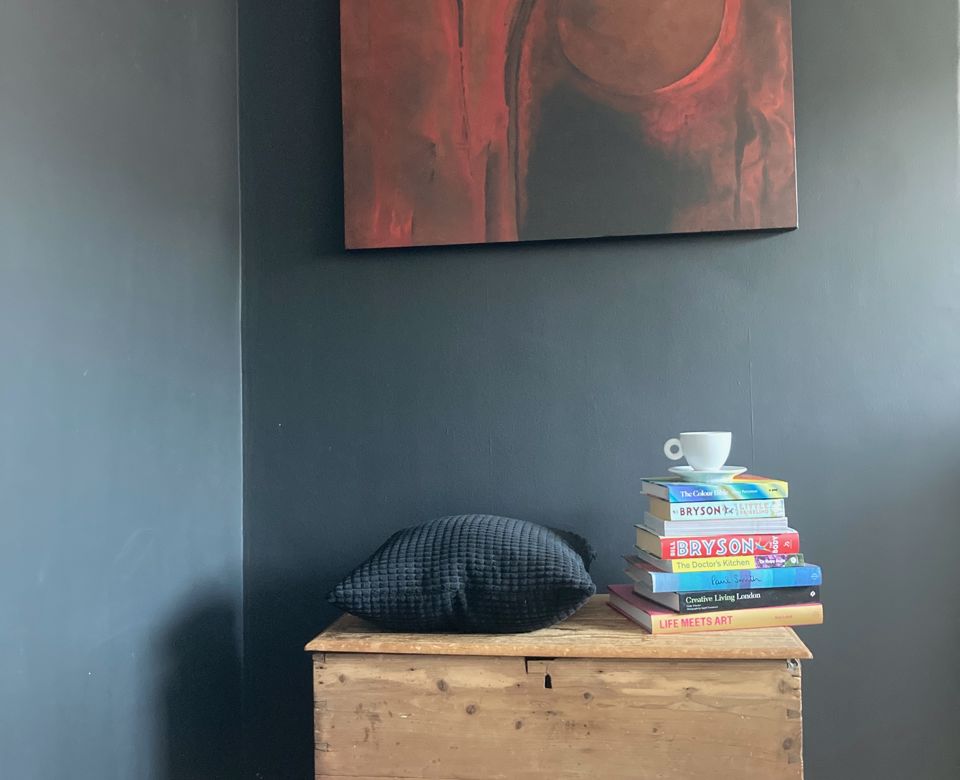 A slate grey study